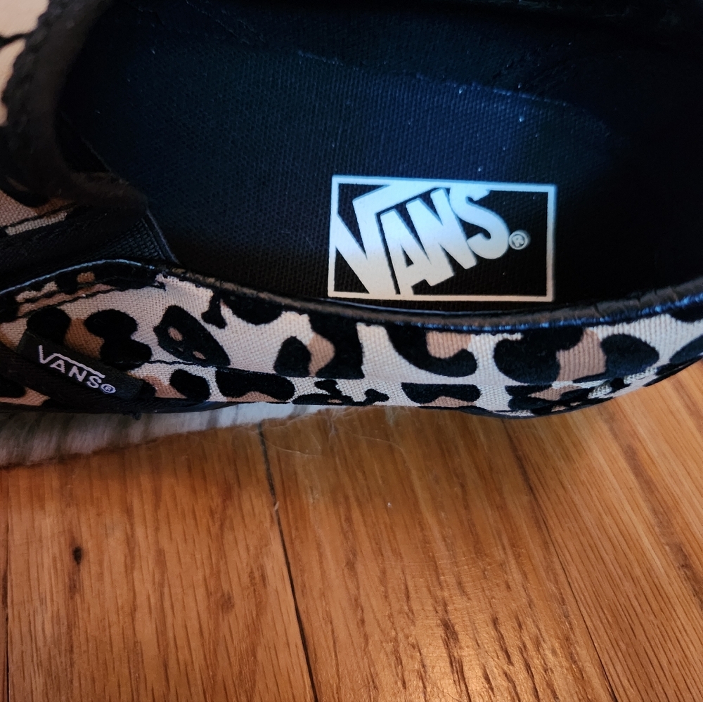 Vans Leopard and Skull Print Slip-On Sneakers - Picture 3 of 11